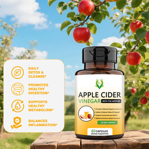 Prix inférieur Capsules de vinaigre de cidre de pomme avec la mère Asists in Natural Detox & Cleanse Adults Fat Loss Herbal Supplement - Product Image 3