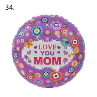 Nouveaux modèles 18 pouces fête des pères espagnole fête des mères je t'aime maman papa forme ronde pour la décoration de fête d'anniversaire Globos