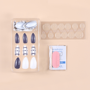 Unghie Finte Glamour Glitter in ABS, Design a Copertura Totale Senza Colla, Punte per Unghie - Product Image 5