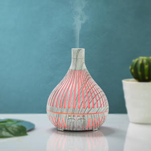 Difusor de Aromas de 400 ml, con Acabado en Madera Blanca, Luz LED, Humidificador con Alimentación USB para Uso en el Hogar y la Oficina - Product Image 5