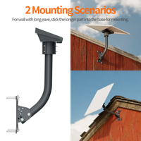 Kit de montage mural réglable et pliable en acier au carbone pour routeur Starlink Gen3, mini-antenne, appareil satellite intérieur/extérieur
