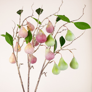 5 Branches de figuier artificielles avec feuilles, haute simulation, décoration intérieure pour le Nouvel An et l'aménagement de la maison - Product Image 2