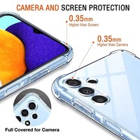 Coque de téléphone portable en TPU transparent antichoc de 1.5mm pour Samsung Galaxy A05S A15 A25 A35 A55 A04 A14 A24 A34 A54 A20 A21S J7
