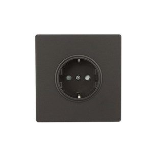 Màu Xám 16A bền vật liệu PC hiện đại tường thiết bị chuyển mạch cho hộ gia đình tường mỏng USB EU Ổ cắm đôi phá vỡ đẩy nút chuyển đổi X-Power - Product Image 1