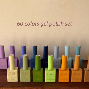 Suministros al por mayor de alta calidad, 60 colores, 15ml, Kit de esmalte de uñas de Gel vegano, esmalte de Gel Led Uv, juego de esmalte de uñas de Gel de etiqueta privada - Product Image 6