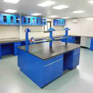 Bancada de trabalho em resina epóxi Trespa Bancada de trabalho em laboratório Estação de trabalho móvel para laboratório de física