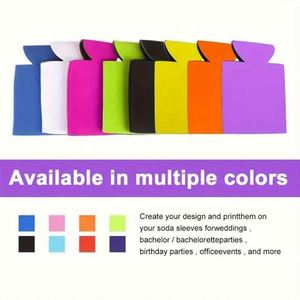 <b>Collapsible</b> Insulated Custom Printed 5mm Can Cooler Party Gift Universal Neoprene Beer Coozies - Product Image 5