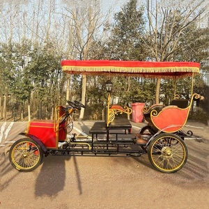 Bicicletta Elettrica Vintage a Quattro <span class=keywords><strong>Ruote</strong></span> per Turismo, <span class=keywords><strong>4</strong></span> Posti, Surrey Bike Elettrica in Vendita - Product Image 5