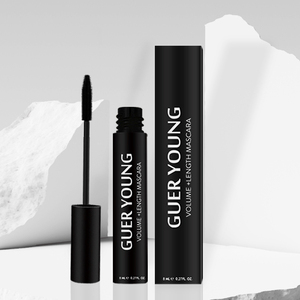 Mascara Volumisant 4D en Fibres de Soie Sans Huile, Allongeant les Cils, Maquillage Naturel, Bio, Vegan, Waterproof - Product Image 1