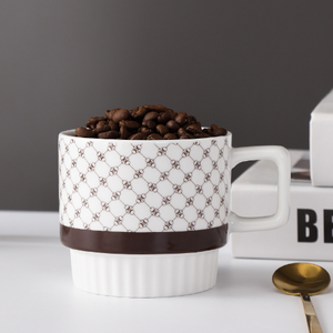 Juego de Tazas de Café de Porcelana con Diseño de Dibujos Animados, Directo de Fábrica, Aptas para Alimentos, Reutilizables, Aptas para Microondas y Lavavajillas, para Oficina, Caja de Regalo - Product Image 5