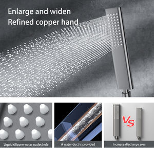 <span class=keywords><strong>Douche</strong></span> BTO Gun Grey cachée cachée dans le mur incrustation encastrée rangée murale cachée ensembles de salle de bain <span class=keywords><strong>douche</strong></span> - Product Image 6