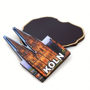 Home Decorative Germany Refrigerator Custom Souvenir 2 Layer Koln Mdf Magnetic Sticker Photo Foil Epoxy Wood Magnet - Product Image 3