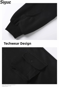 Sweat-shirt technique pour homme personnalisé, coupe ample et carrée, style Gorpcore, avec poches cargo 3D - Product Image 2