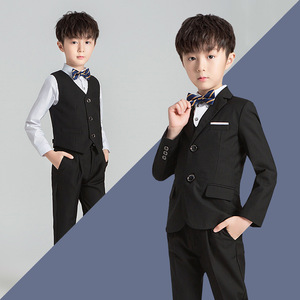 Ensemble de 4 pièces de vêtements de fête de luxe pour bébé garçon de 2 à 12 ans, costume de mariage uni pour enfant garçon - Product Image 3