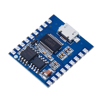 Módulo de Reproducción de Voz MP3 WAVGAT DY-SV17F de 4MB, Descarga por USB, Control por Puerto Serial, Placa Reproductora de Audio Flash