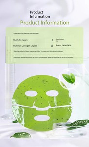 Nuova Maschera Viso al Tè <span class=keywords><strong>Verde</strong></span> Matcha <span class=keywords><strong>Bio</strong></span> Organico 2025, con Acido Ialuronico e Minerali Naturali a Base di Camelia, Lenitiva e Anti-Allergica - Product Image 4