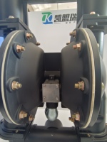 Pompe à double diaphragme en aluminium de 3 pouces de qualité certifiée, robuste et de qualité supérieure, avec diaphragme en PTFE pour la manipulation de liquides industriels généraux