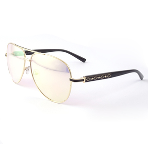 High Fashion Stylish Men <span class=keywords><strong>Pilot</strong></span> Aviation Metallrahmen UV-Linse Sonnenbrille Sonnenbrille - Product Image 5