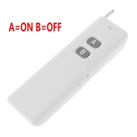 Sistema de Control Remoto Universal Inalámbrico RF de Largo Alcance, 12V CC, 2 Canales, 315 Mhz, Transmisor y Receptor de 2 Teclas C295