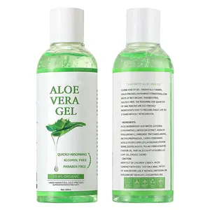 Gel à l'aloé 100% pur plante, hydratant en profondeur, réparation du soleil, soulagement de l'acné, petites coupes, adapté au visage