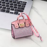 Pendentif Porte-clés en Cuir PU Haute Qualité 2025, Personnalisé, Mini Accessoires de Sac de Luxe, Étui à Rouge à Lèvres, Étui à Écouteurs, Breloque de Sac Femme Printemps