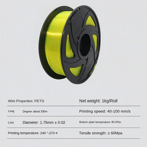 3D 프린터 소모품 <span class=keywords><strong>PETG</strong></span> 1.75mm 와이어 1KG 고품질 다색 투명 색상 모델 <span class=keywords><strong>PETG</strong></span> 필라멘트 3D 프린팅용 - Product Image 2