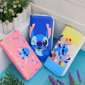 Cute Cartoon Monster PU Leather Purse Phone Bag Wholesale Portable High Quality Woman Wallet Gift Anti Theft Moneybag Custom