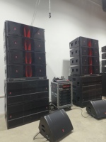 Altavoz Profesional Pro-3123 de 3 Vías y Doble Woofer de 12 Pulgadas para Sonido en Conciertos en Vivo