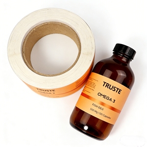Étiquettes personnalisées pour bouteilles de compléments alimentaires, estampage à chaud, feuille d'or, emballage auto-adhésif - Product Image 2