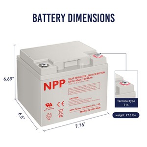 Batterie au plomb scellée pour stockage d'énergie solaire 12V 100Ah 250Ah 200Ah 55Ah – Batteries rechargeables puissantes – Expédition Vietnam - Product Image 6