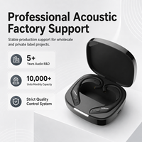 Adaptador inalámbrico de audio para auriculares HiFi con cable, con interfaz de dos pines, compatible con gancho para la oreja y micrófono.