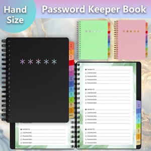 Libreta de Direcciones de Cuero con Espiral, Etiquetas de Colores y Forma de Mano, Tamaño A3, Segura y Elegante - Product Image 2