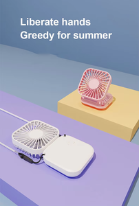 <b>Foldable</b> Mini Fan with Lanyard USB Rechargeable Portable Handheld Fan Personal Cooling Fan Small Desk Fan Travel Outdoor Summer - Product Image 4