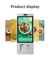 Kiosco de Autoservicio con Escáner de Código de Barras QR 2D Integrado, Kiosco de Pago para Catering con Impresora