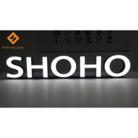 Lettres 3D LED en acrylique et métal éclairées par l'avant - Signalisation lumineuse personnalisée directement de l'usine pour les magasins et les bureaux