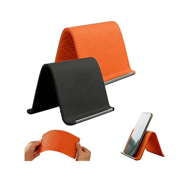 Portable Foldable Soft Silicone Anti-Shake Cell Phone Holder Adjustable Flexible Phone Desk Tablet Laptop Stand Home