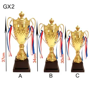 Yiwu Collection black and gold trophy and black and gold trophy wholesale black and gold trophy