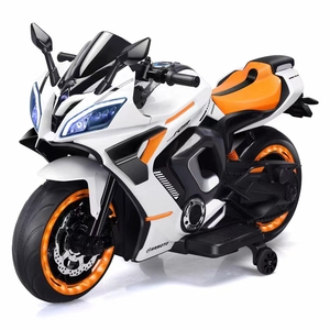 Moto <span class=keywords><strong>électrique</strong></span> en plastique alimentée par batterie 12V avec musique et lumières LED pour les enfants de 10 <span class=keywords><strong>ans</strong></span>, jouet à roulettes de grande taille - Product Image 3