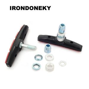 IRONDOENKY Plaquette de frein en V silencieuse et résistante à l'usure pour vélos de montagne et de route Plaquette de frein en C Plaquettes de frein en caoutchouc pour la conduite à vélo - Product Image 2