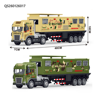 QSTOYS Voiture miniature en métal moulé sous pression à l'échelle 1:24 avec propulsion par friction et simulation de portes ouvrantes - Alimentée par batterie au lithium pour enfants