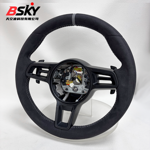 Volant en daim à cinq boutons pour <span class=keywords><strong>Porsche</strong></span> <span class=keywords><strong>911</strong></span> 991 992 Cayenne 958 987 996 997 987 958 Boxster 986 Panamera 970 Taycan Macan - Product Image 4