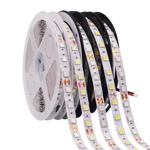 5050led strip light 60leds 12V RGB led flessibile strip light illuminazione esterna impermeabile bianco 300led/roll