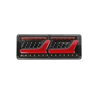 Feu arrière LED séquentiel pour camion et remorque, robuste, 33cm 46cm, COB DRL, Stop, Frein, Clignotant, Marche arrière, 12V 24V, Étanche
