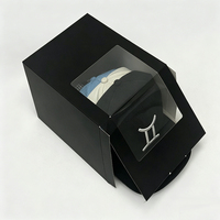 Emballage en carton durable en gros pour casquettes de baseball, boîte à casquettes en papier avec logo personnalisé imprimé, gaufrage, type dossier pliable