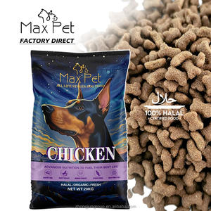 Aliments secs à haute teneur en protéines pour grands chiens Conception en forme d'os en gros des fabricants de sacs de 20kg de taille personnalisée - Product Image 1