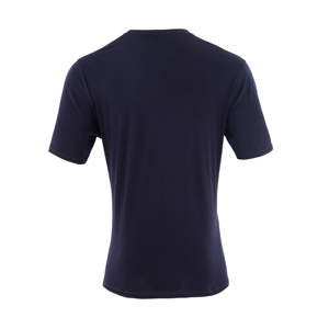 T-shirt à manches courtes en <span class=keywords><strong>laine</strong></span> mérinos pour hommes Vente en gros de vêtements d'extérieur à col rond Couleur unie avec sérigraphie - Product Image 2