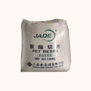 JADE PET CZ302 Resina PET Vergine in <span class=keywords><strong>Pellet</strong></span> Grado Bottiglia IV0.80 a Basso Contenuto di Acetaldeide, Granuli PET per Bottiglie di Acqua Minerale - Product Image 1