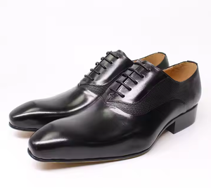 Nouvelles Chaussures Habillées Classiques de Bureau pour Hommes 2026 – Chaussures Oxford Formelles à Lacets de Haute Qualité, Faites à la Main en Cuir de Vachette Véritable Personnalisé - Product Image 4