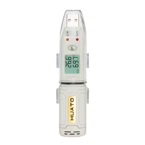 Enregistreur de données USB température humidité avec enregistrement 43000 unités de données pour entrepôt/bâtiment/laboratoire/transport