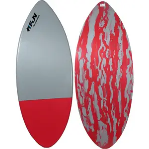 Logo personalizzato economico da 52 pollici che ondeggia Skimboard in fibra di vetro laminato Skimboard per bambini da spiaggia per adulti